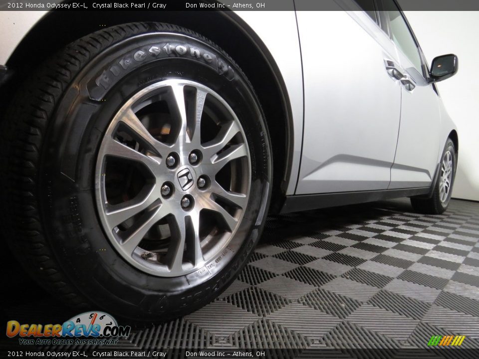 2012 Honda Odyssey EX-L Crystal Black Pearl / Gray Photo #17