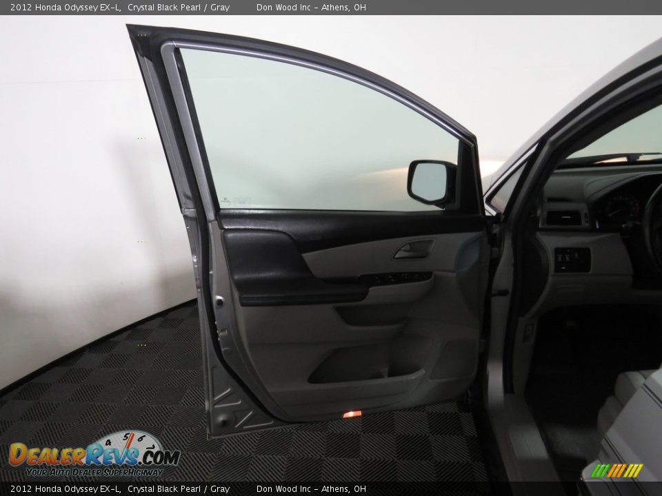 2012 Honda Odyssey EX-L Crystal Black Pearl / Gray Photo #18