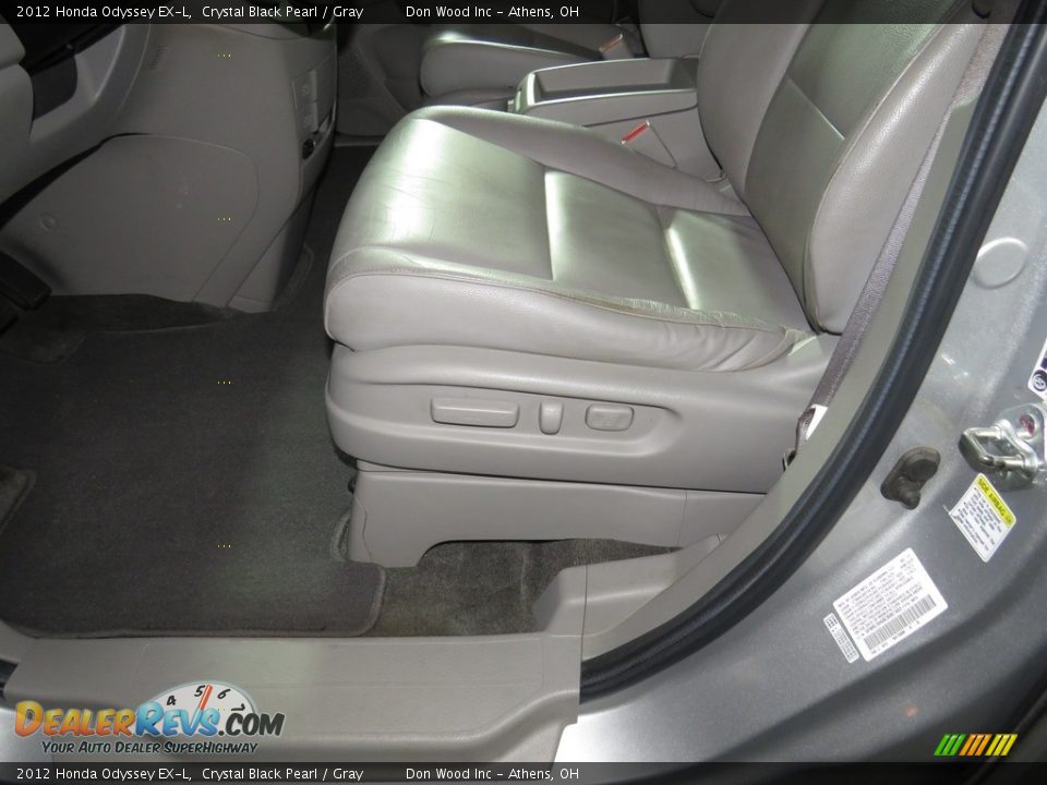 2012 Honda Odyssey EX-L Crystal Black Pearl / Gray Photo #19