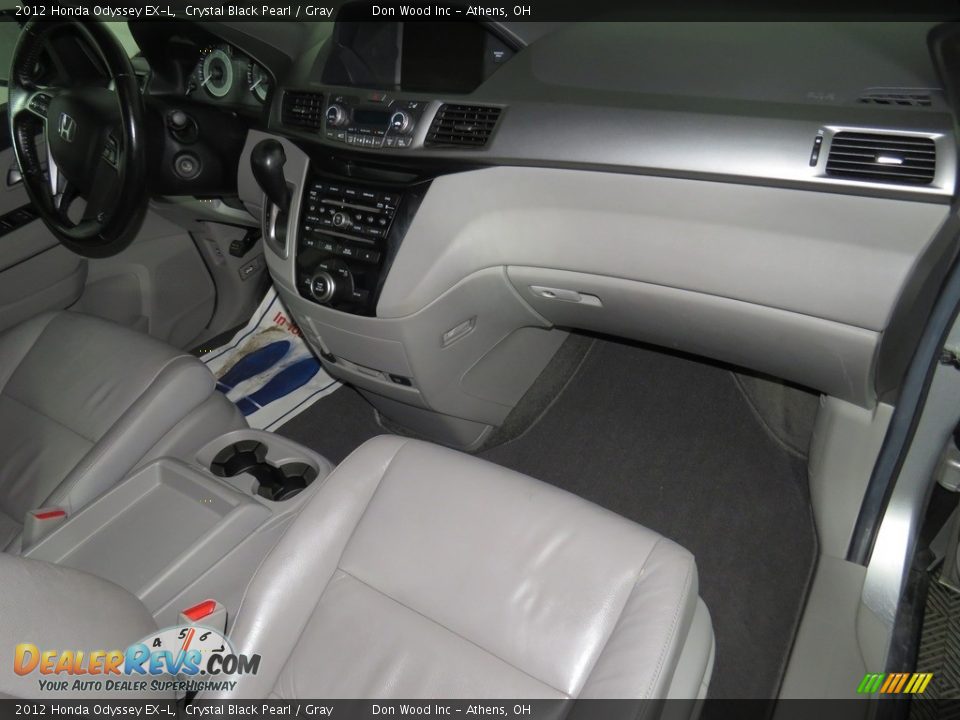 2012 Honda Odyssey EX-L Crystal Black Pearl / Gray Photo #28