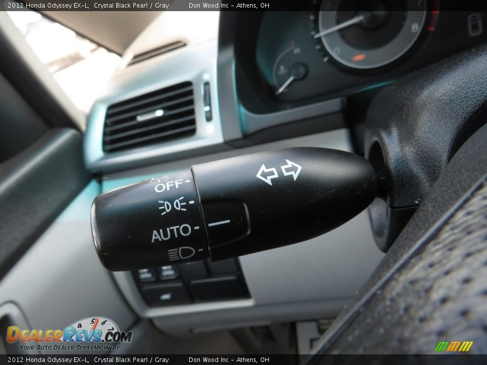 2012 Honda Odyssey EX-L Crystal Black Pearl / Gray Photo #31