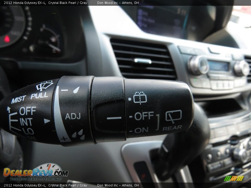 2012 Honda Odyssey EX-L Crystal Black Pearl / Gray Photo #32
