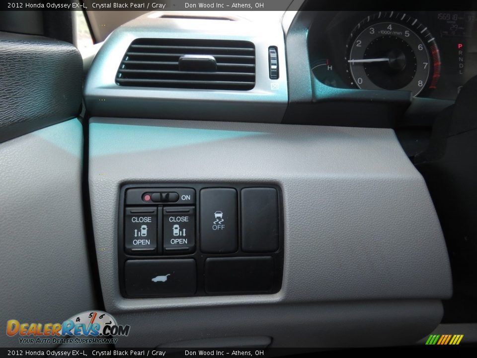 2012 Honda Odyssey EX-L Crystal Black Pearl / Gray Photo #35