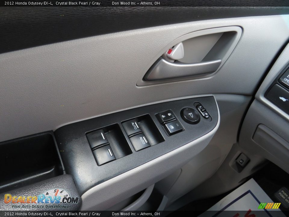 2012 Honda Odyssey EX-L Crystal Black Pearl / Gray Photo #36