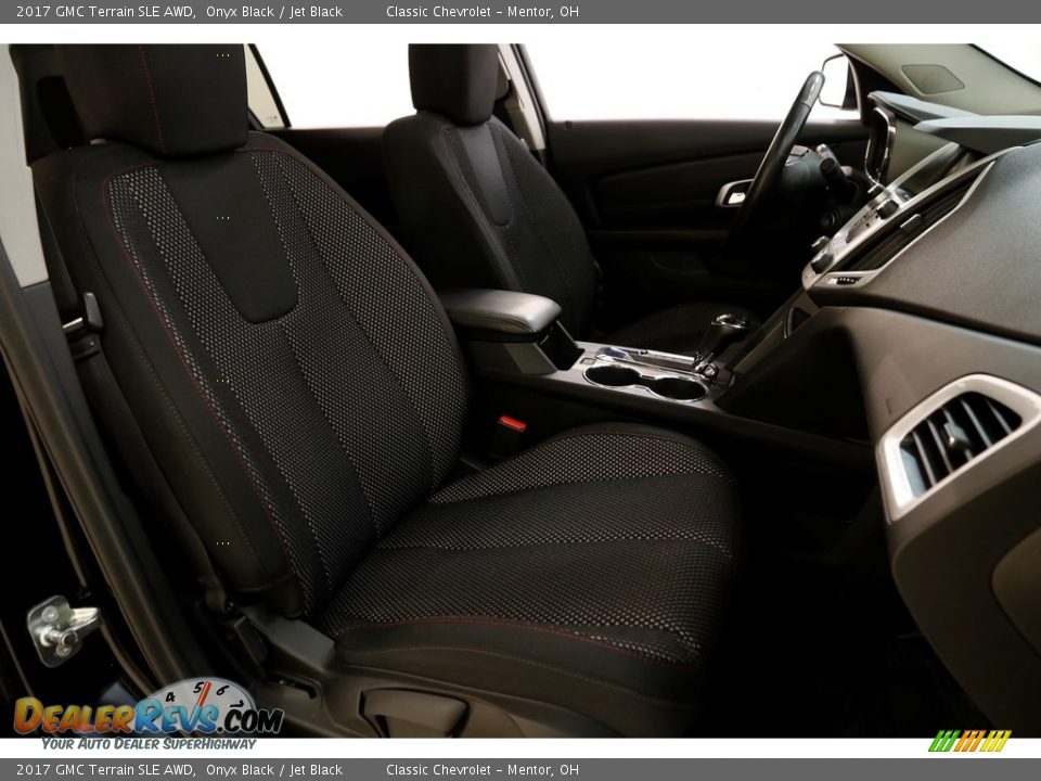 2017 GMC Terrain SLE AWD Onyx Black / Jet Black Photo #13