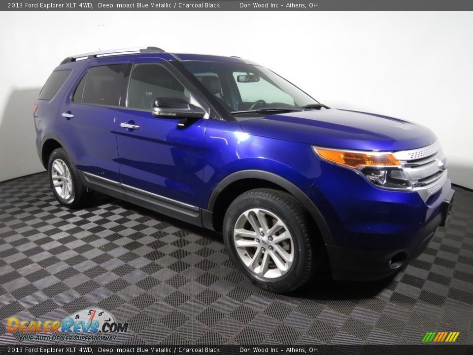 2013 Ford Explorer XLT 4WD Deep Impact Blue Metallic / Charcoal Black Photo #3