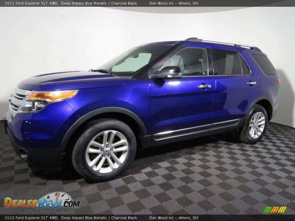 2013 Ford Explorer XLT 4WD Deep Impact Blue Metallic / Charcoal Black Photo #8