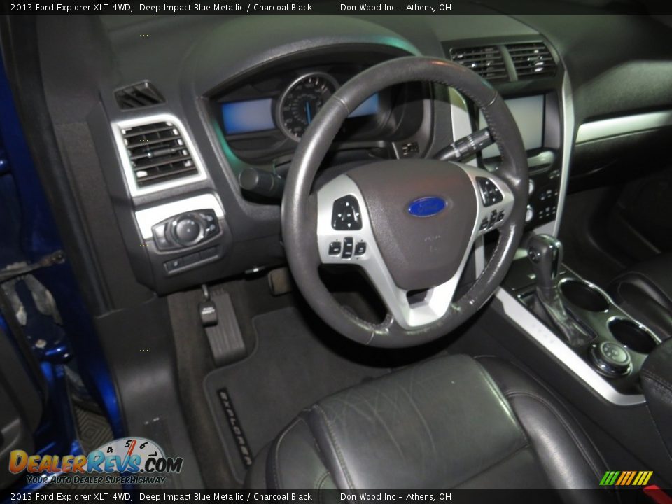 2013 Ford Explorer XLT 4WD Deep Impact Blue Metallic / Charcoal Black Photo #20