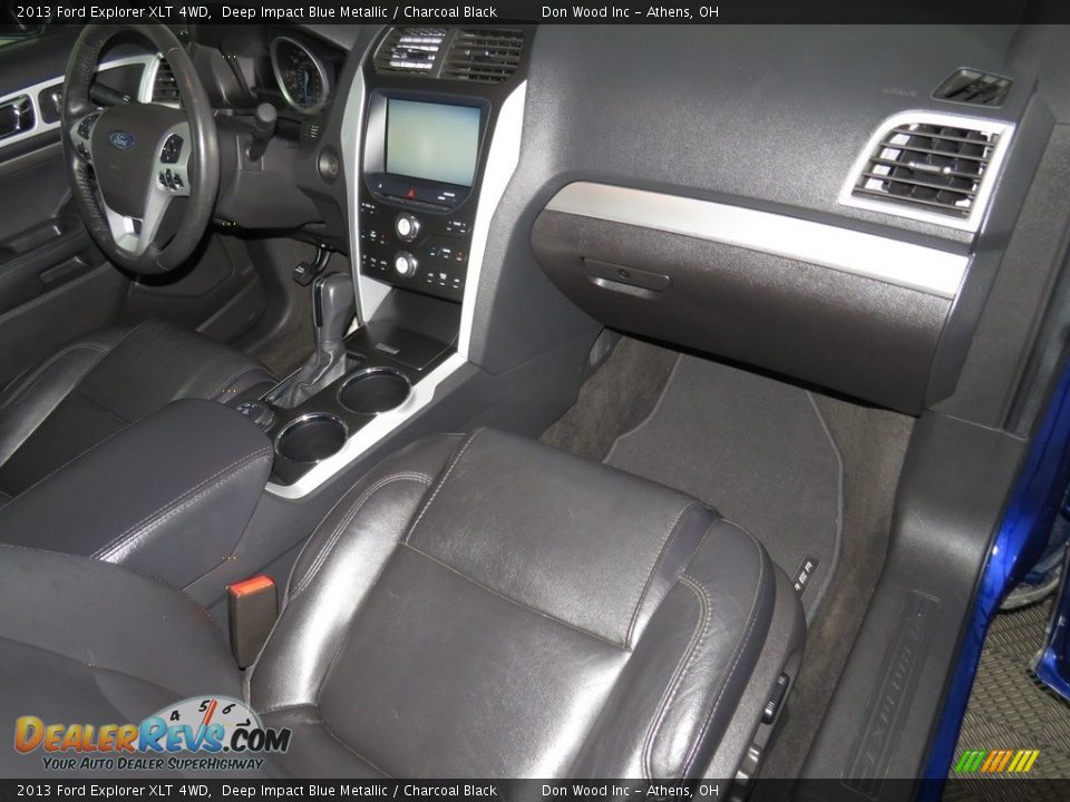 2013 Ford Explorer XLT 4WD Deep Impact Blue Metallic / Charcoal Black Photo #28