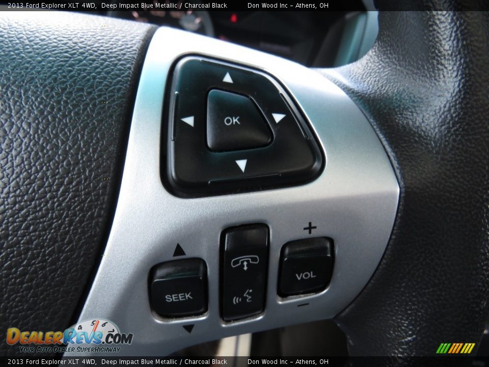 2013 Ford Explorer XLT 4WD Deep Impact Blue Metallic / Charcoal Black Photo #34