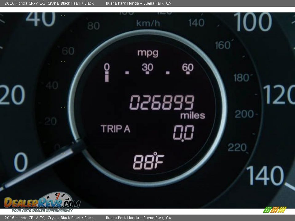 2016 Honda CR-V EX Crystal Black Pearl / Black Photo #6