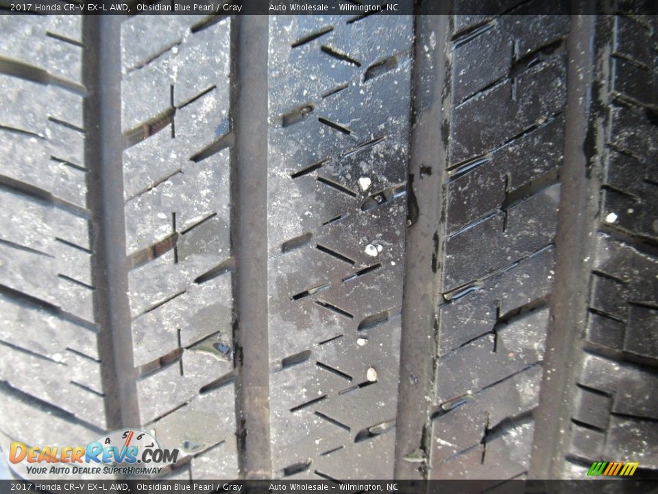 2017 Honda CR-V EX-L AWD Obsidian Blue Pearl / Gray Photo #8