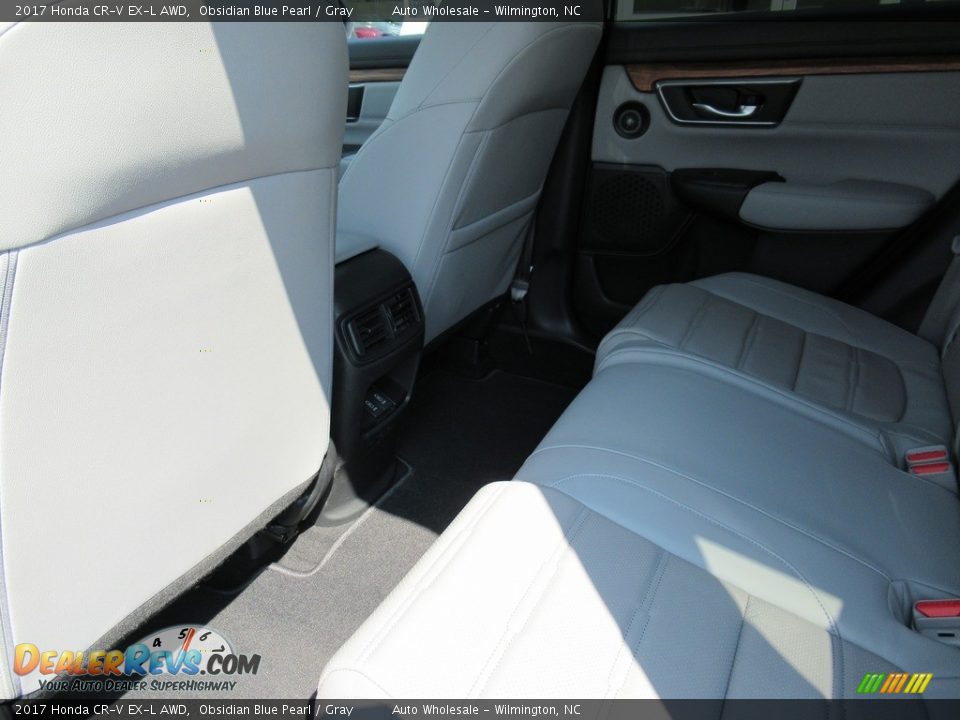 2017 Honda CR-V EX-L AWD Obsidian Blue Pearl / Gray Photo #10