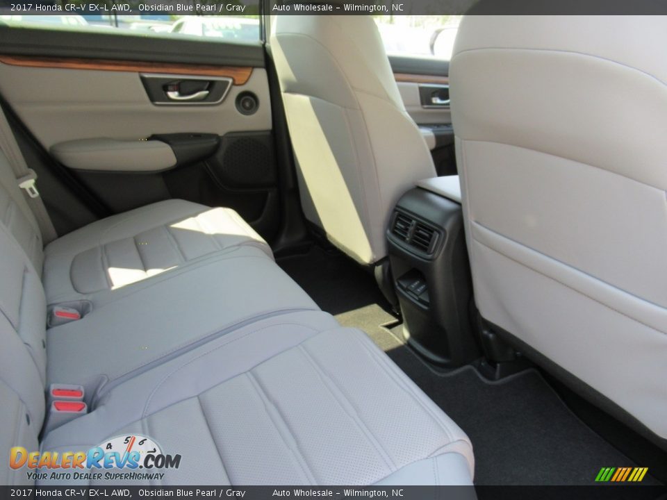 2017 Honda CR-V EX-L AWD Obsidian Blue Pearl / Gray Photo #12