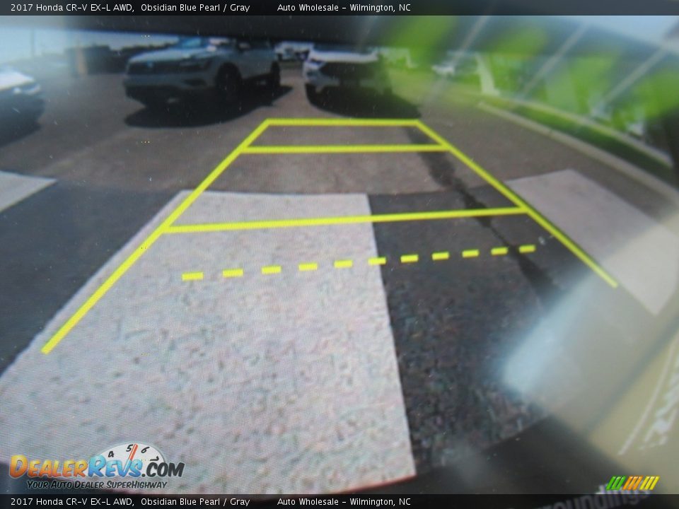 2017 Honda CR-V EX-L AWD Obsidian Blue Pearl / Gray Photo #18