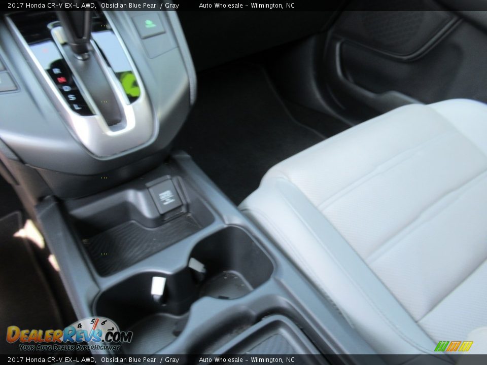 2017 Honda CR-V EX-L AWD Obsidian Blue Pearl / Gray Photo #19