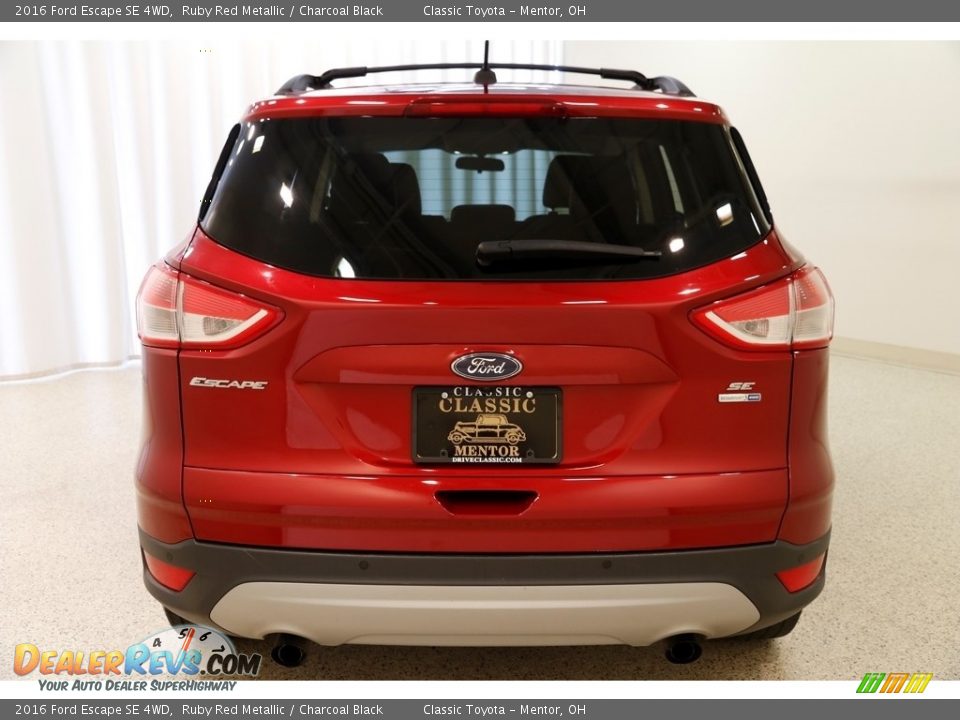 2016 Ford Escape SE 4WD Ruby Red Metallic / Charcoal Black Photo #19