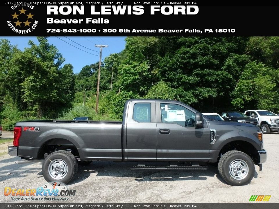 2019 Ford F350 Super Duty XL SuperCab 4x4 Magnetic / Earth Gray Photo #1