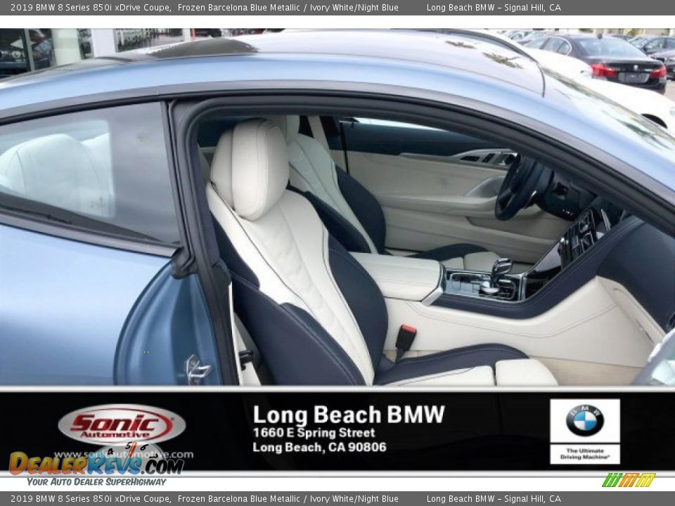 Ivory White/Night Blue Interior - 2019 BMW 8 Series 850i xDrive Coupe Photo #7
