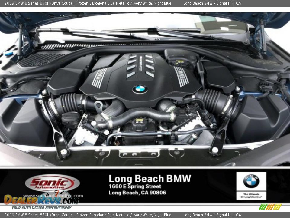 2019 BMW 8 Series 850i xDrive Coupe 4.4 Liter M TwinPower Turbocharged DOHC 32-Valve VVT V8 Engine Photo #8