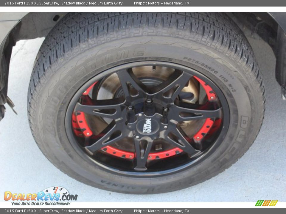 2016 Ford F150 XL SuperCrew Shadow Black / Medium Earth Gray Photo #5
