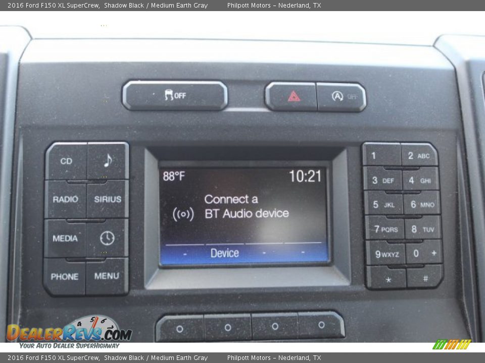 2016 Ford F150 XL SuperCrew Shadow Black / Medium Earth Gray Photo #15