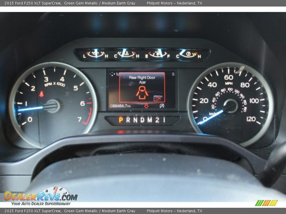 2015 Ford F150 XLT SuperCrew Green Gem Metallic / Medium Earth Gray Photo #16