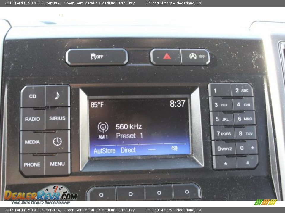 2015 Ford F150 XLT SuperCrew Green Gem Metallic / Medium Earth Gray Photo #18