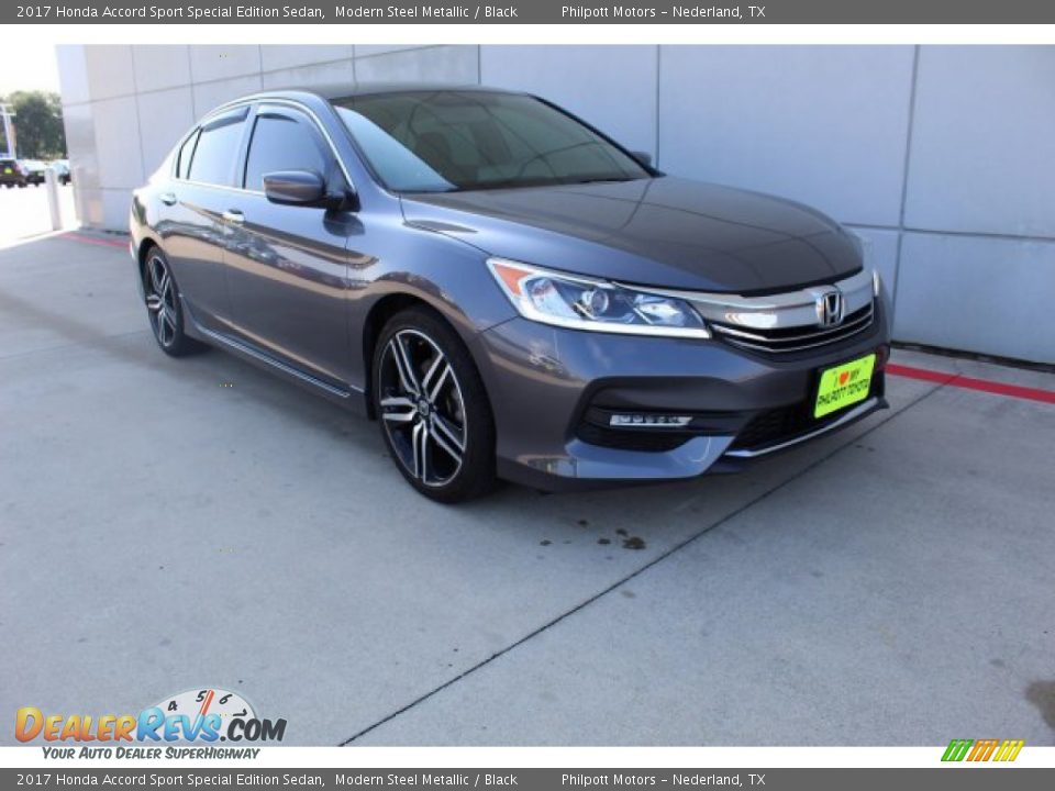 2017 Honda Accord Sport Special Edition Sedan Modern Steel Metallic / Black Photo #1