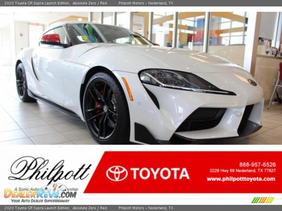 2020 Toyota GR Supra Launch Edition Absolute Zero / Red Photo #1