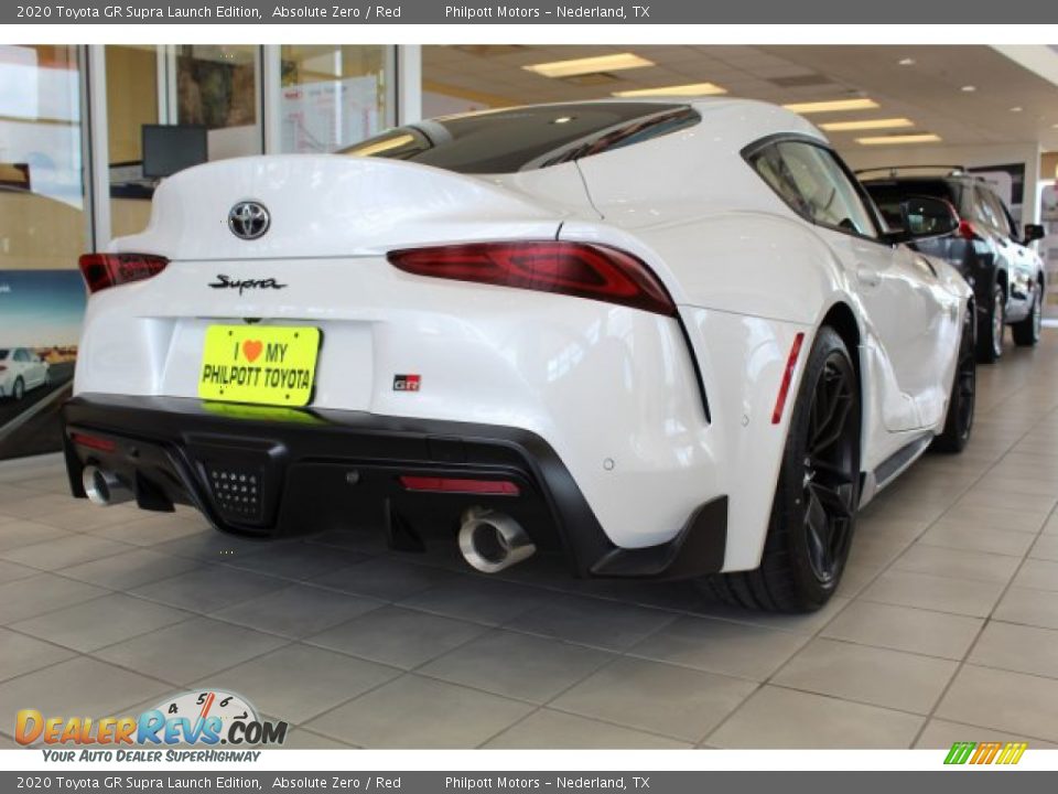 2020 Toyota GR Supra Launch Edition Absolute Zero / Red Photo #18
