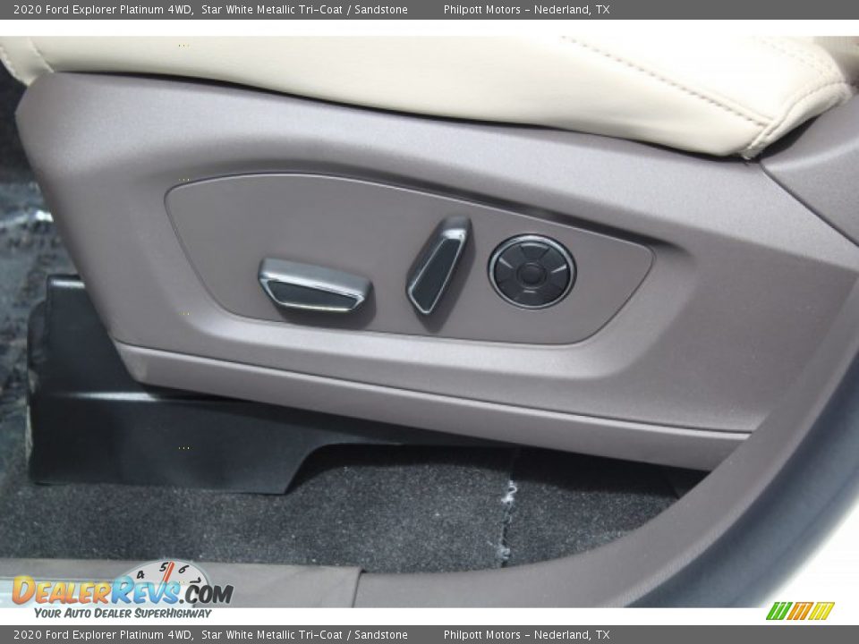 2020 Ford Explorer Platinum 4WD Star White Metallic Tri-Coat / Sandstone Photo #11