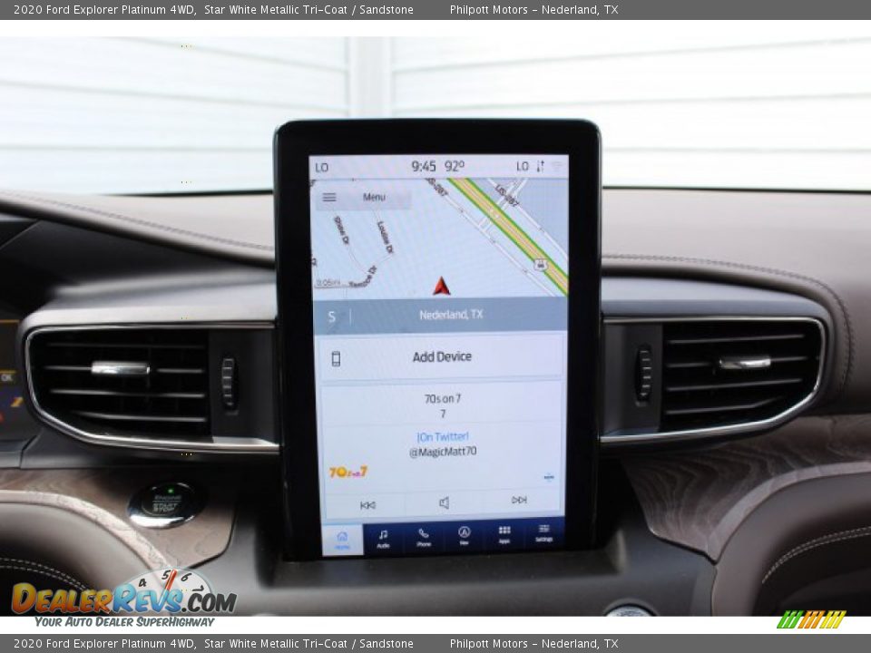 Navigation of 2020 Ford Explorer Platinum 4WD Photo #16