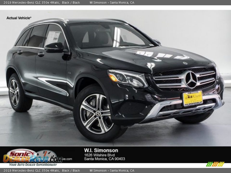 2019 Mercedes-Benz GLC 350e 4Matic Black / Black Photo #1