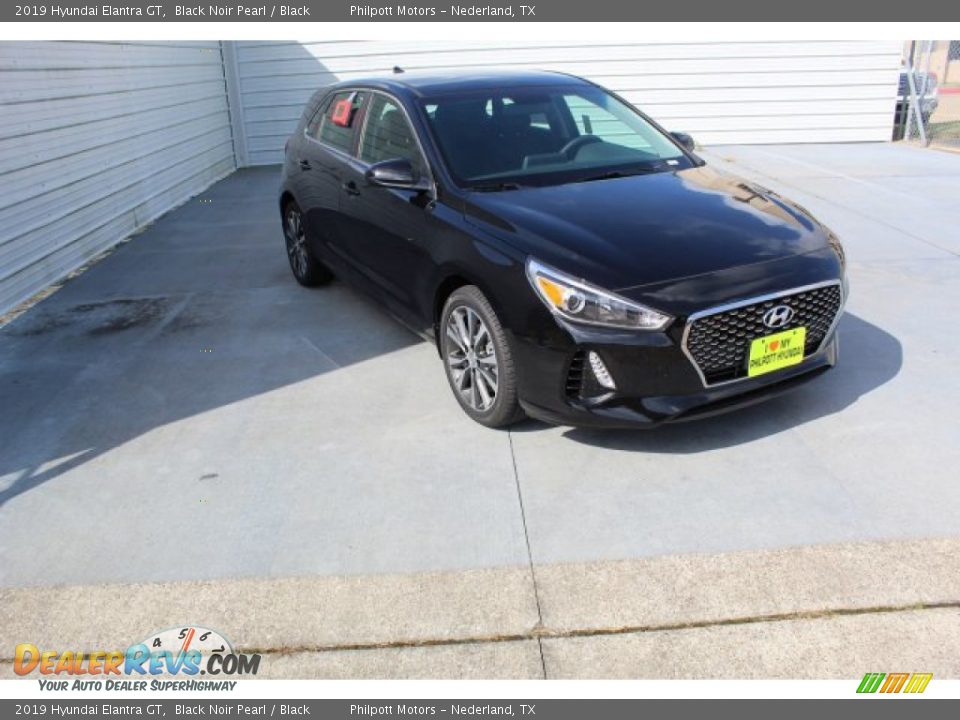 2019 Hyundai Elantra GT Black Noir Pearl / Black Photo #2