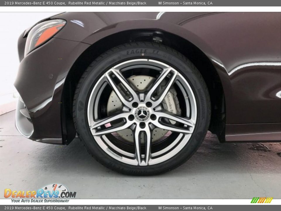 2019 Mercedes-Benz E 450 Coupe Rubellite Red Metallic / Macchiato Beige/Black Photo #9