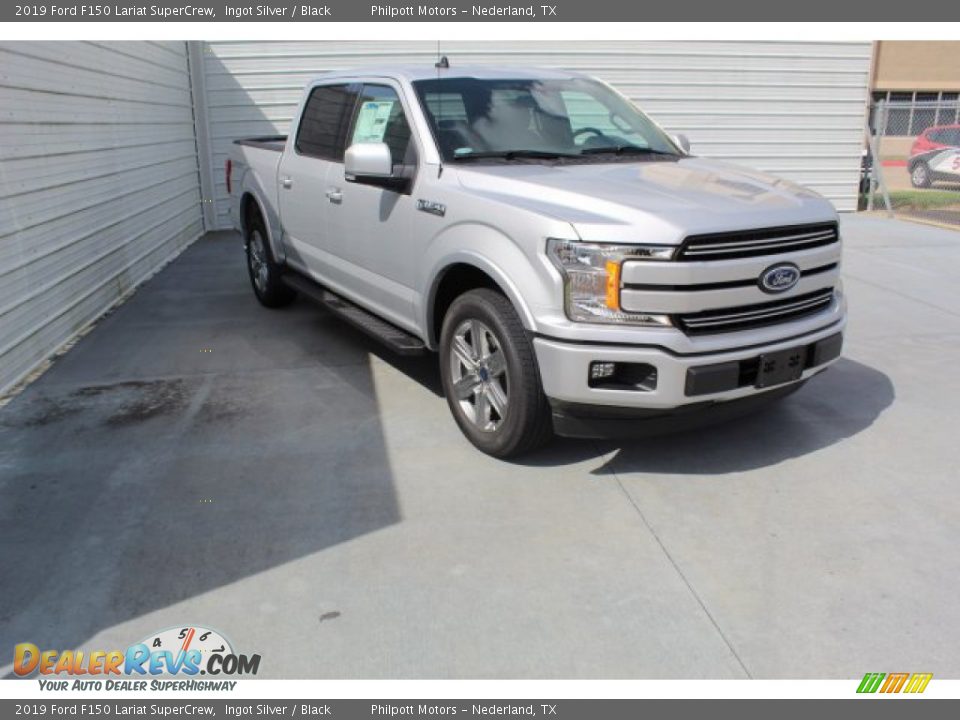 2019 Ford F150 Lariat SuperCrew Ingot Silver / Black Photo #2