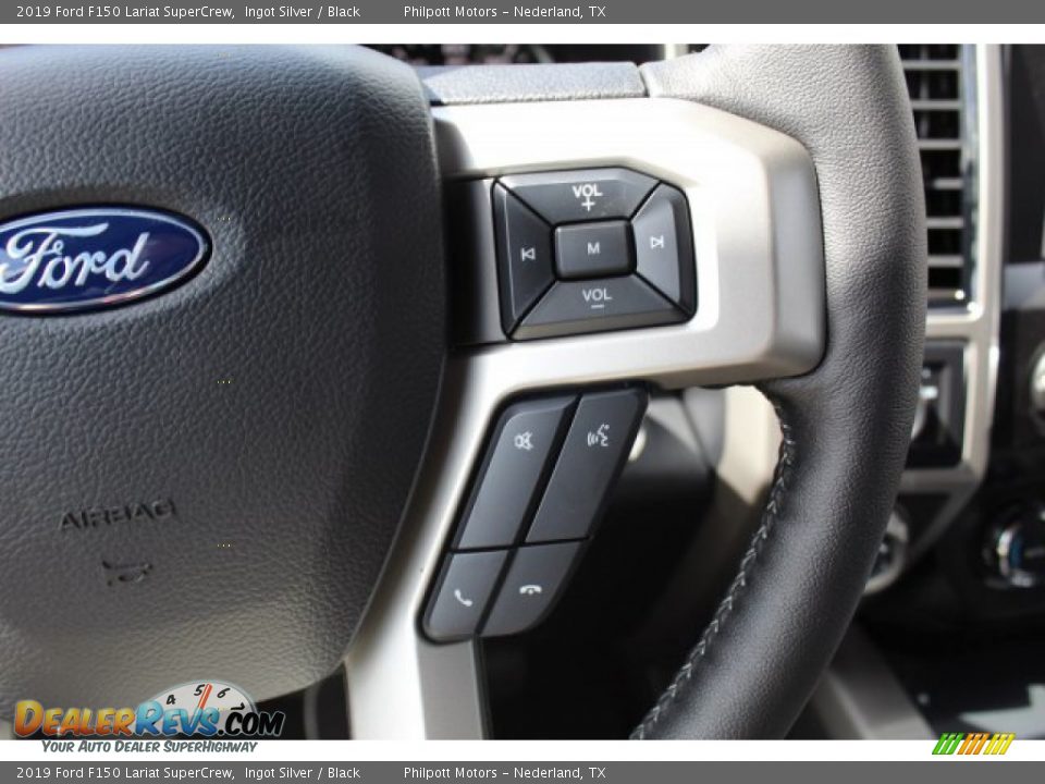 2019 Ford F150 Lariat SuperCrew Steering Wheel Photo #13