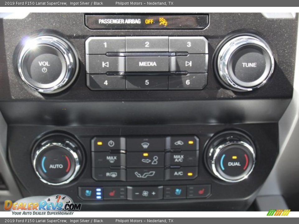 2019 Ford F150 Lariat SuperCrew Ingot Silver / Black Photo #17