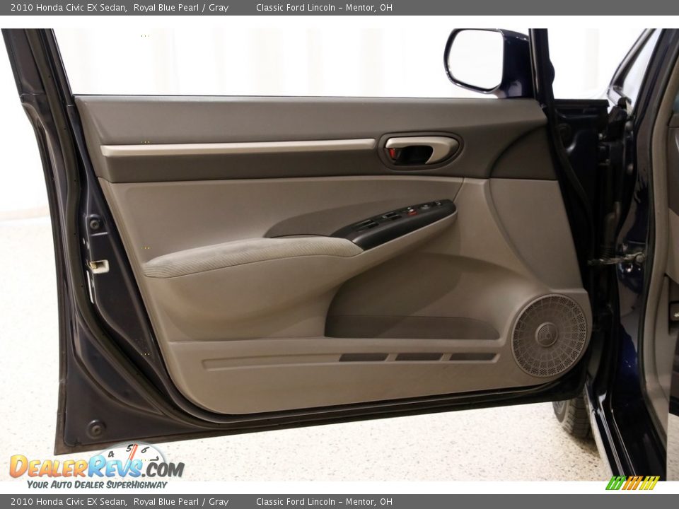 2010 Honda Civic EX Sedan Royal Blue Pearl / Gray Photo #4