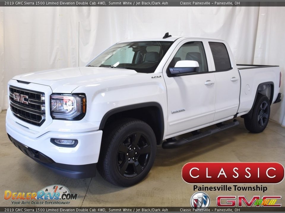 2019 GMC Sierra 1500 Limited Elevation Double Cab 4WD Summit White / Jet Black/Dark Ash Photo #1