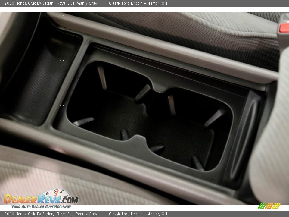 2010 Honda Civic EX Sedan Royal Blue Pearl / Gray Photo #12