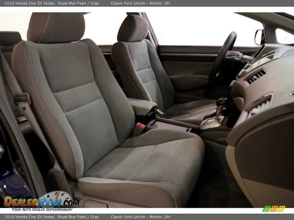2010 Honda Civic EX Sedan Royal Blue Pearl / Gray Photo #13