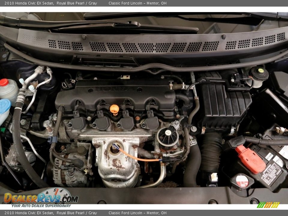 2010 Honda Civic EX Sedan Royal Blue Pearl / Gray Photo #17