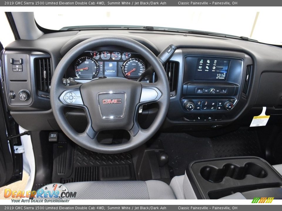 2019 GMC Sierra 1500 Limited Elevation Double Cab 4WD Summit White / Jet Black/Dark Ash Photo #8