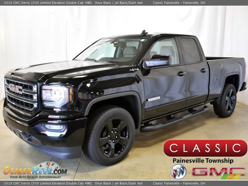 2019 GMC Sierra 1500 Limited Elevation Double Cab 4WD Onyx Black / Jet Black/Dark Ash Photo #1