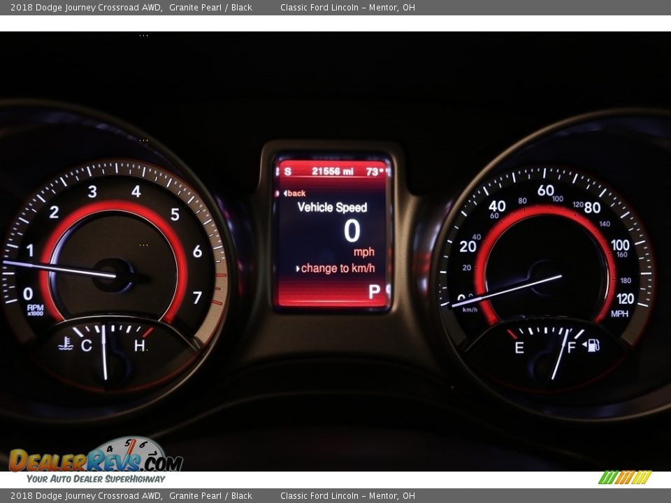 2018 Dodge Journey Crossroad AWD Granite Pearl / Black Photo #7