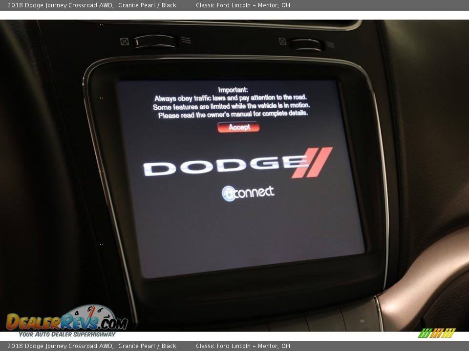 2018 Dodge Journey Crossroad AWD Granite Pearl / Black Photo #9