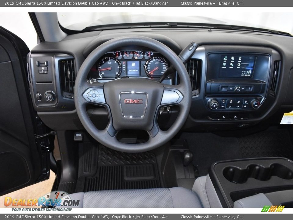 2019 GMC Sierra 1500 Limited Elevation Double Cab 4WD Onyx Black / Jet Black/Dark Ash Photo #8