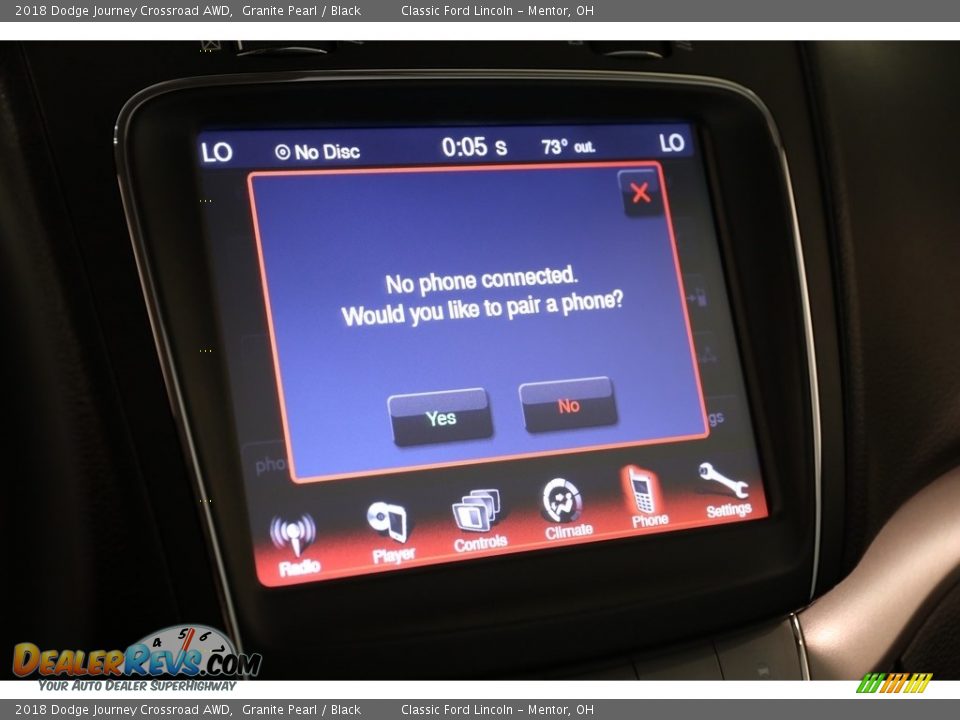2018 Dodge Journey Crossroad AWD Granite Pearl / Black Photo #12